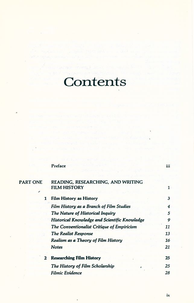 『Film History : Theory and Practice』 2