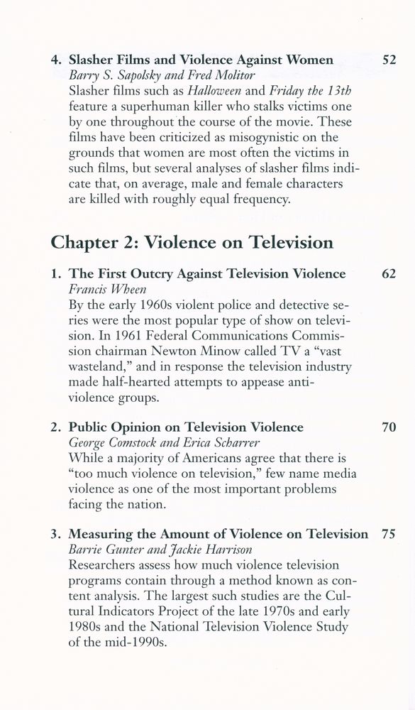『Violence in film and television』 3