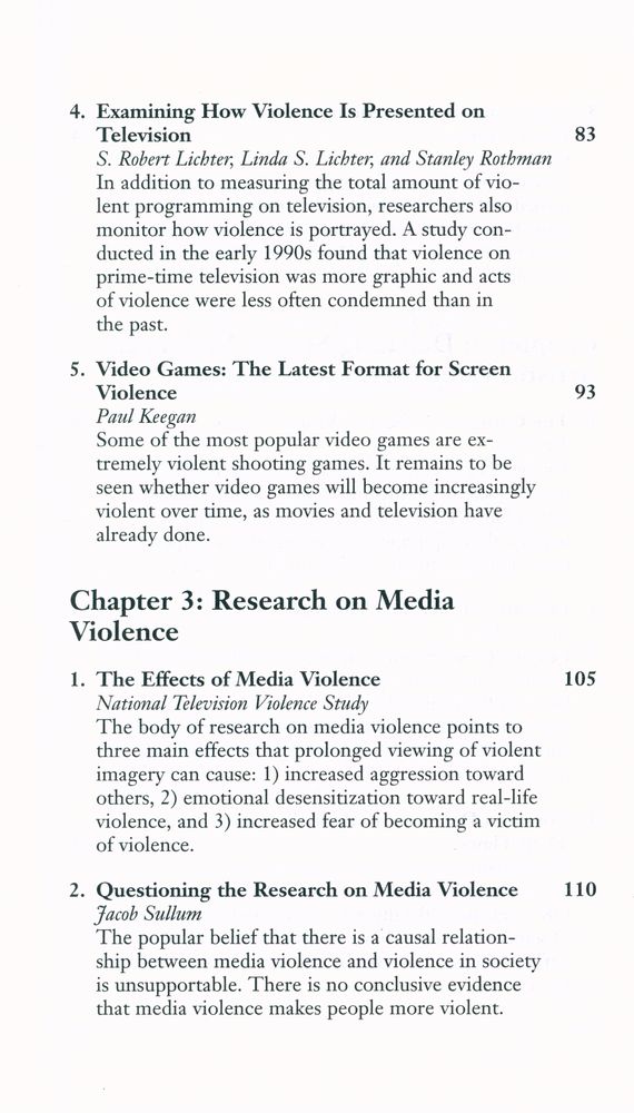 『Violence in film and television』 4
