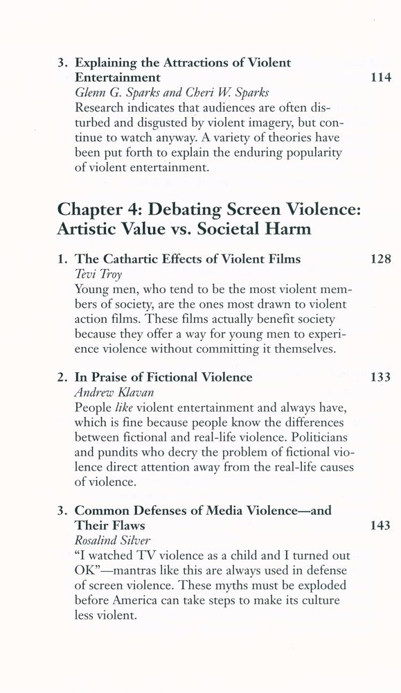 『Violence in film and television』 5