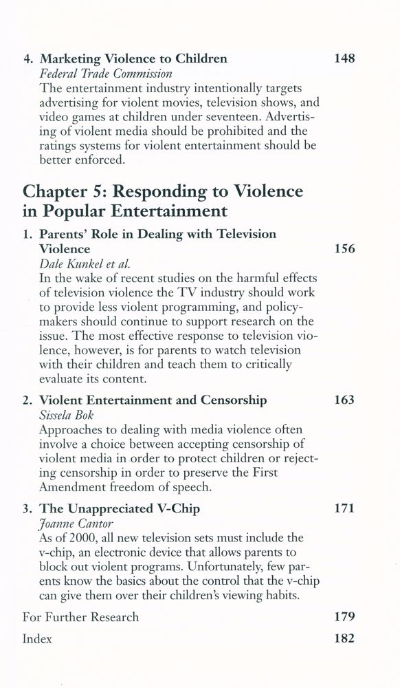 『Violence in film and television』 6