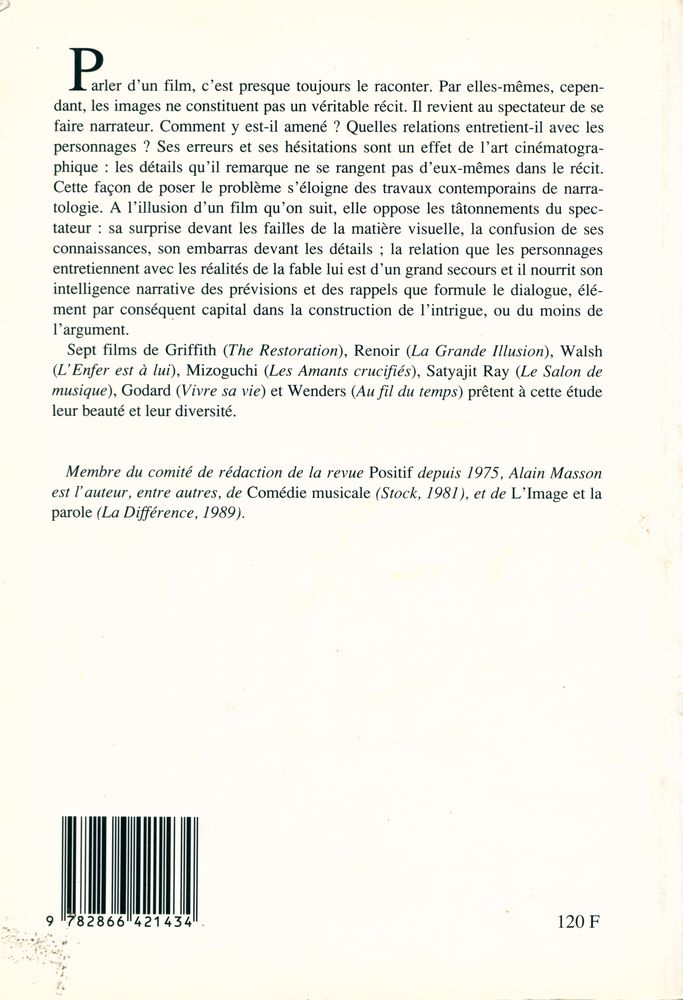 『LE RÉCIT AU CINÉMA』 3
