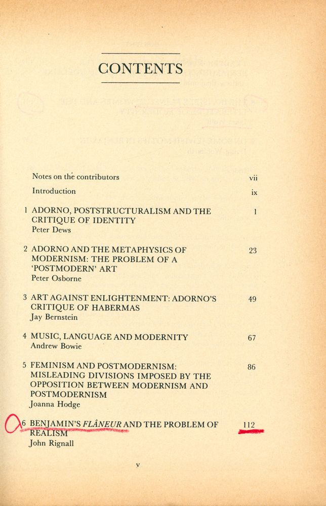 『The problems of modernity : Adorno and Benjamin』 2