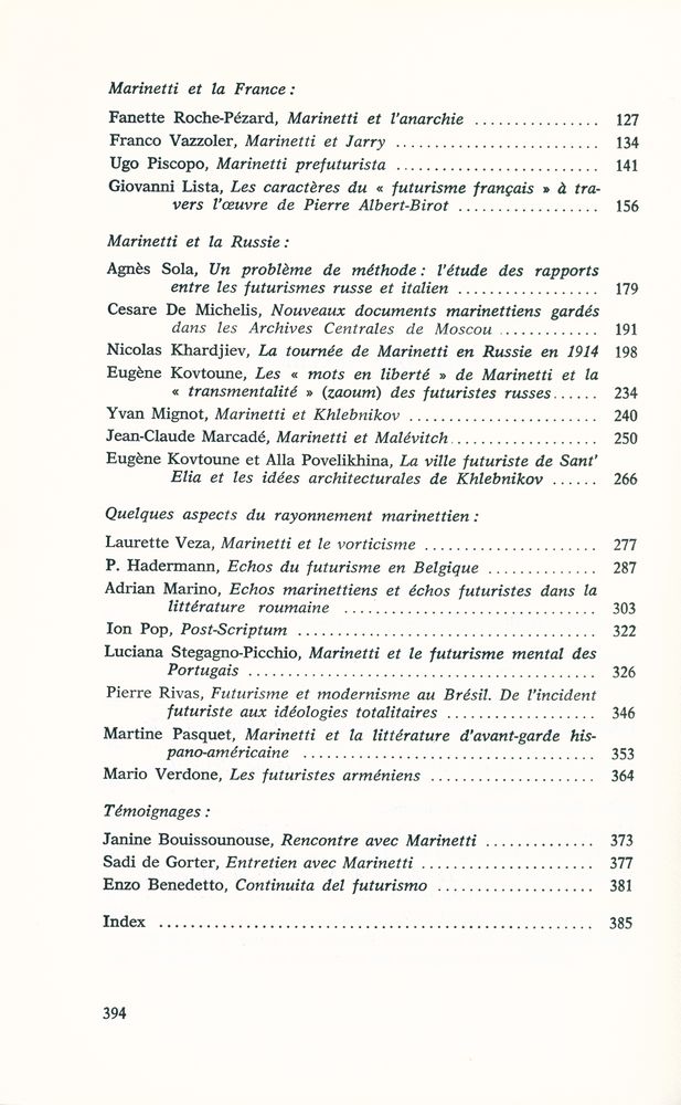 『PRESENCE DE MARINETTI』 3