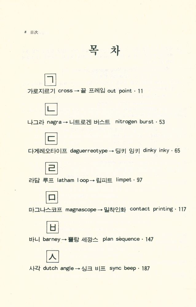 『映畵理論叢書 제21집 - 영화용어해설집(영화이론총서 제21집 - 영화용어해설집)』 2