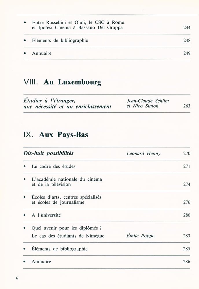 『L'enseignement du cinéma et de l'audiovisuel dans l'Europe des Douze』  7