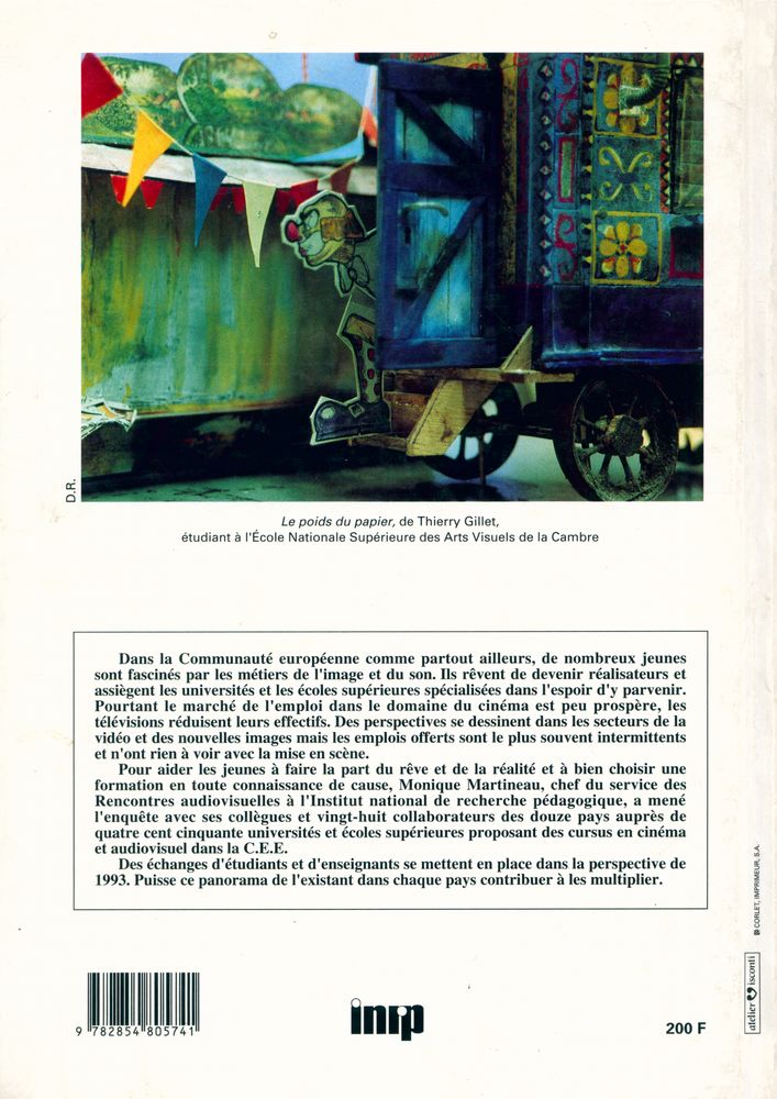 『L'enseignement du cinéma et de l'audiovisuel dans l'Europe des Douze』 
