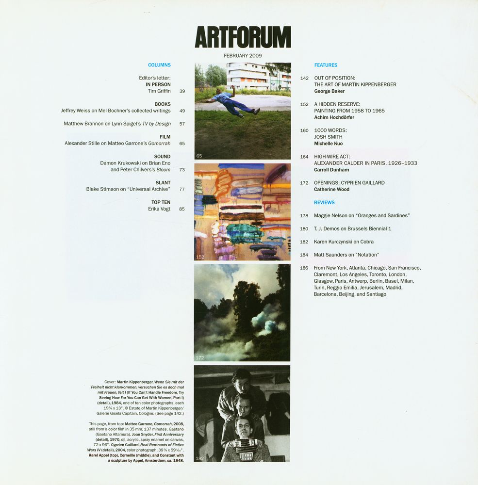 『ARTFORUM INTERNATIONAL』 FEBRUARY 2009 2