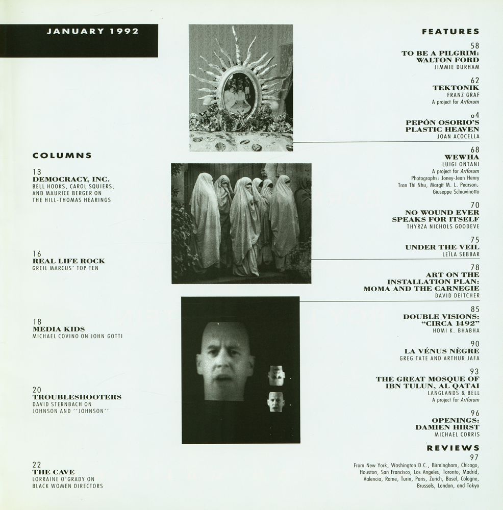 『ARTFORUM INTERNATIONAL』 JANUARY 1992 2