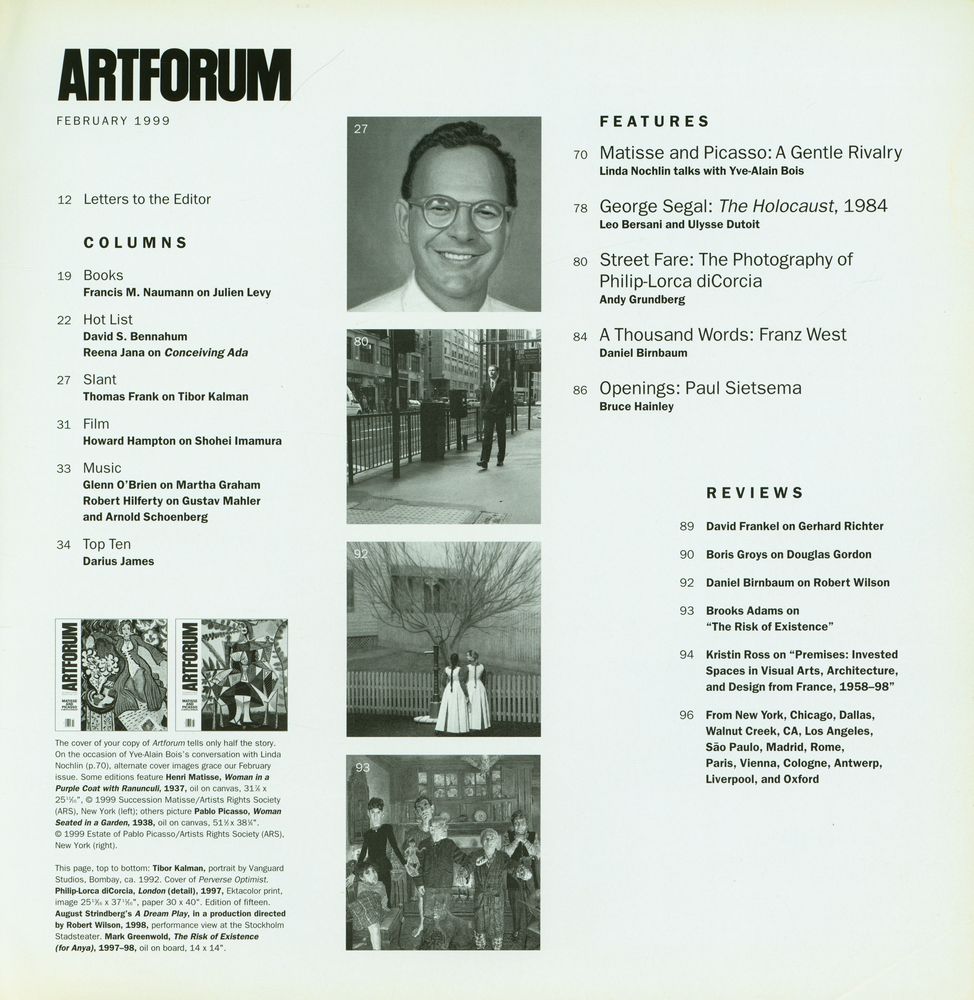 『ARTFORUM INTERNATIONAL』 FEBRUARY 1999 2