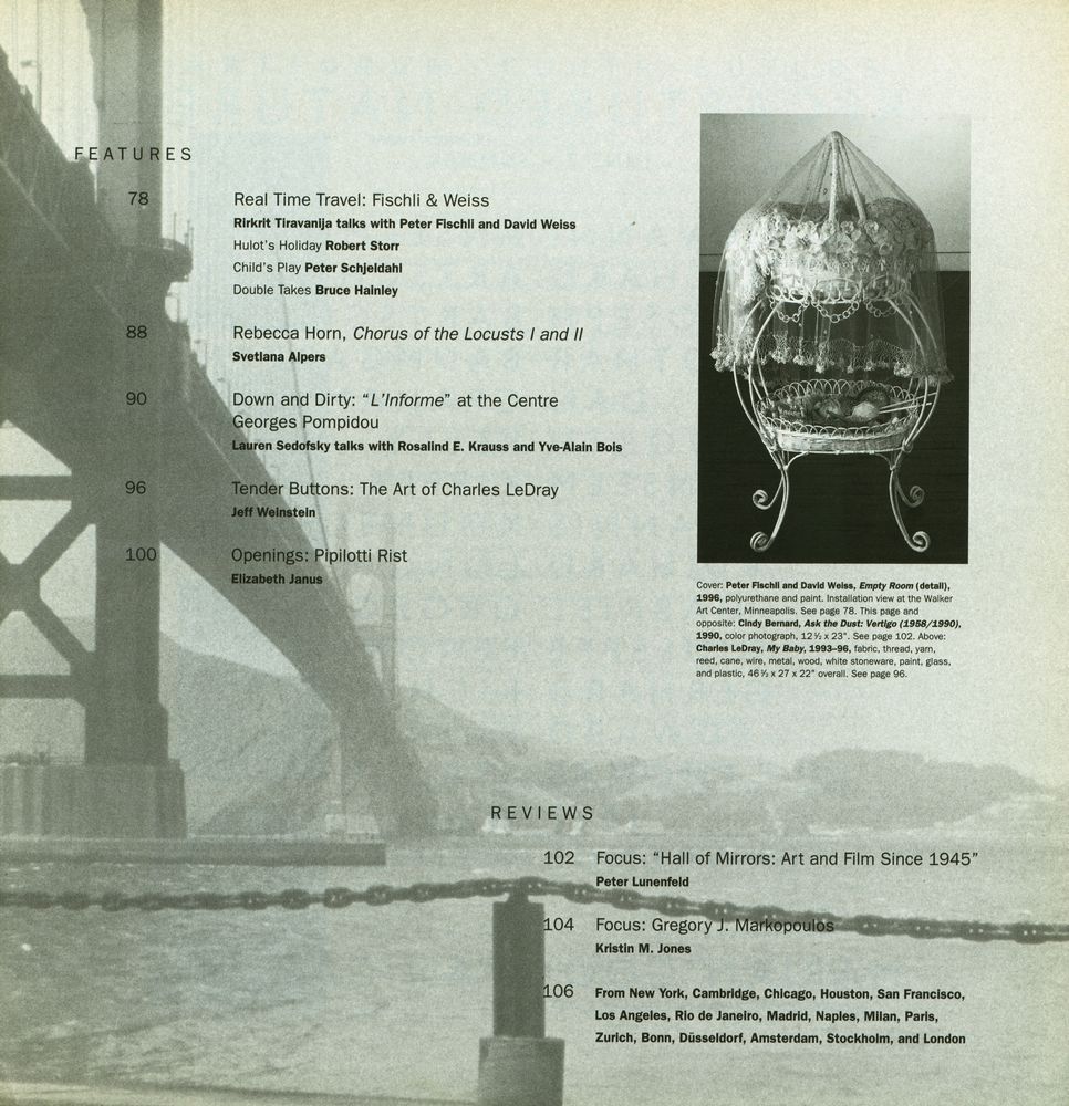 『ARTFORUM INTERNATIONAL』 Summer 1996 3