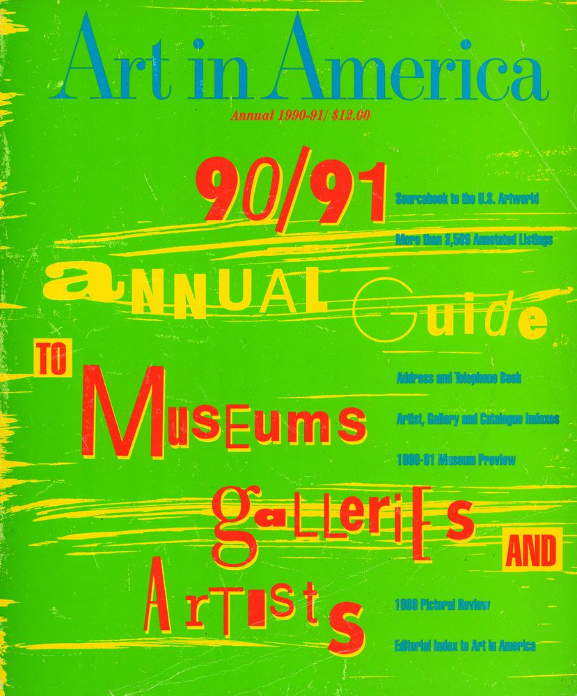 『Art in America』 Vol. 78, No. 8 1