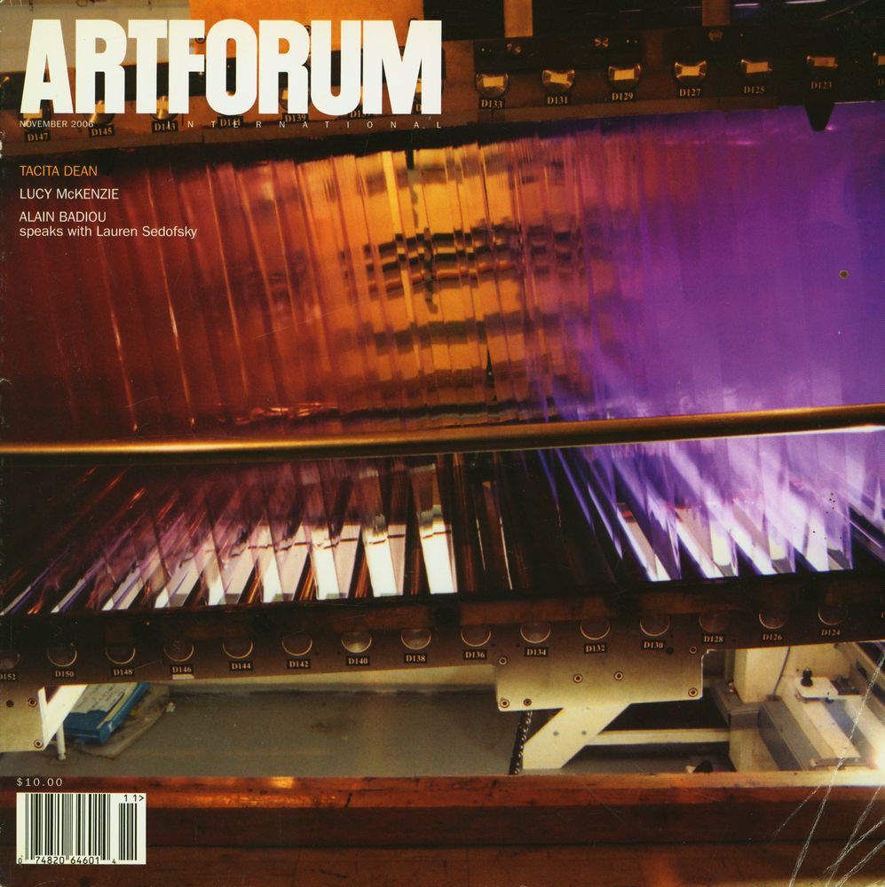 『ARTFORUM INTERNATIONAL』 Volume XLV No. 3, November 2006 1