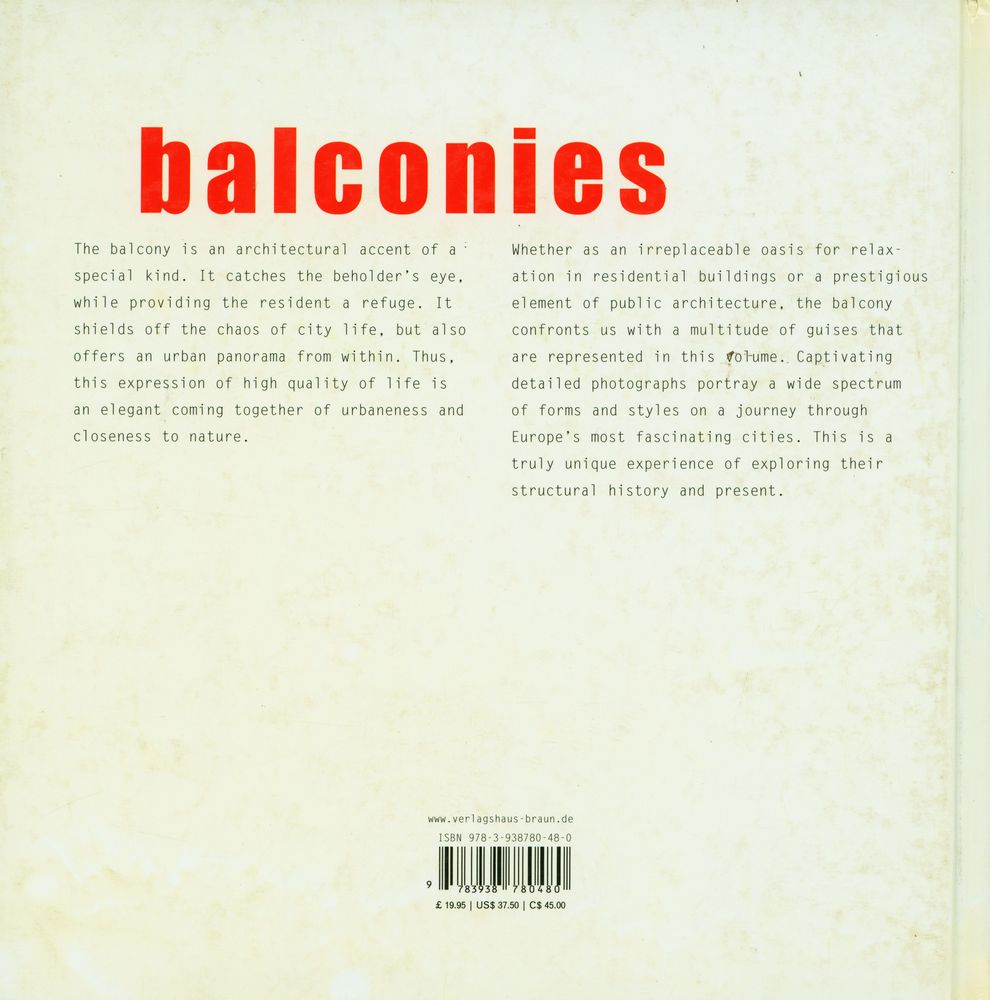 『balconies : architectural details』 3