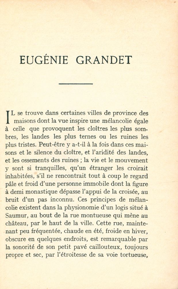 『Eugènie Grandet』 2