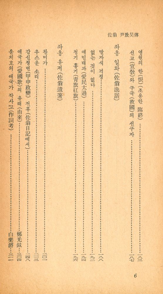 『乙酉文庫 227 -  佐翁 尹致昊傳(을유문고 227 -  좌옹 윤치호전)』 5