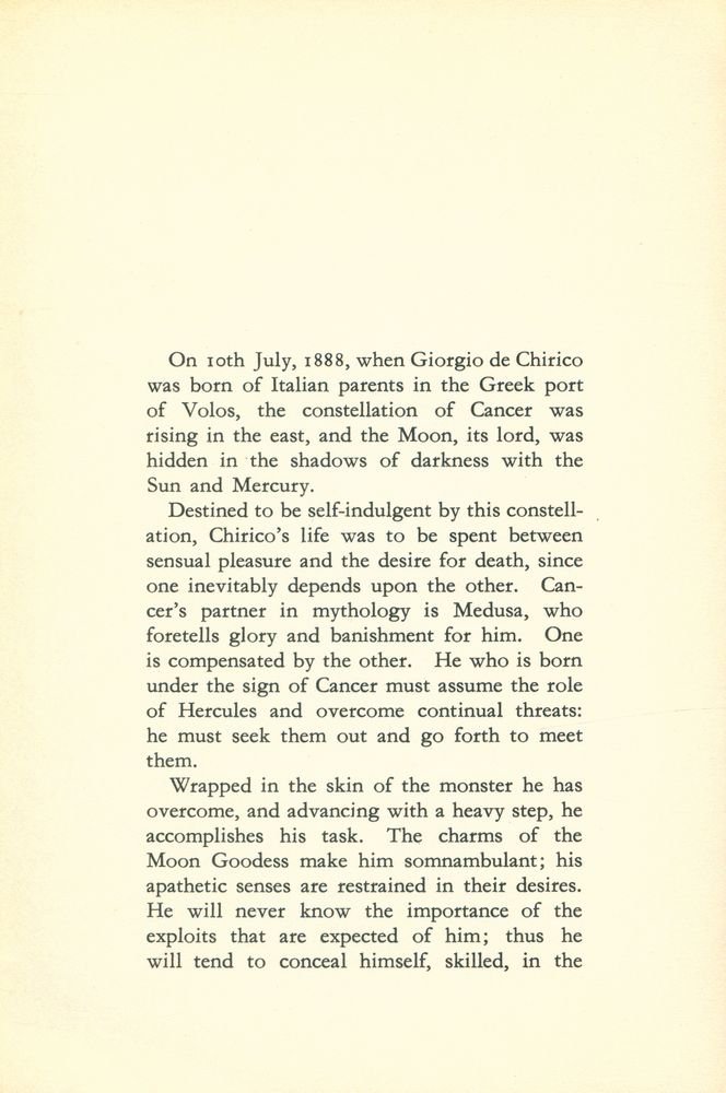 『DE CHIRICO : METAPHYSICAL PAINTINGS』 2