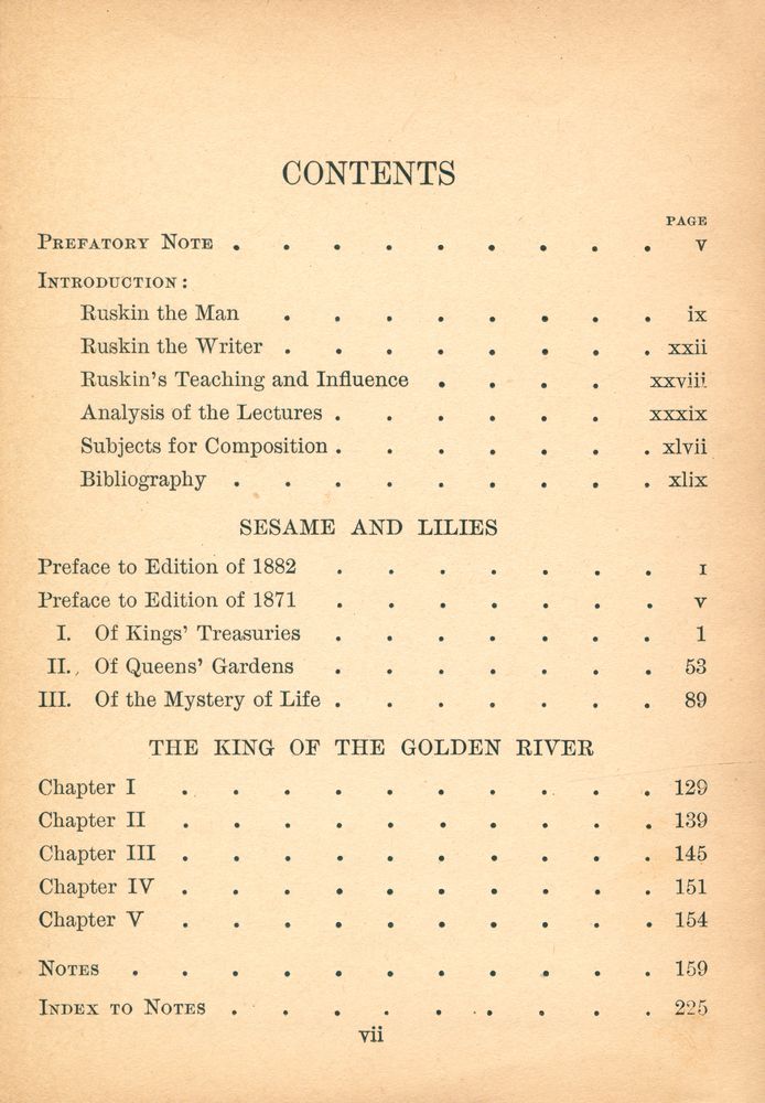 『SEAME AND LILIES AND THE KING OF THE GOLDEN RIVER』 2