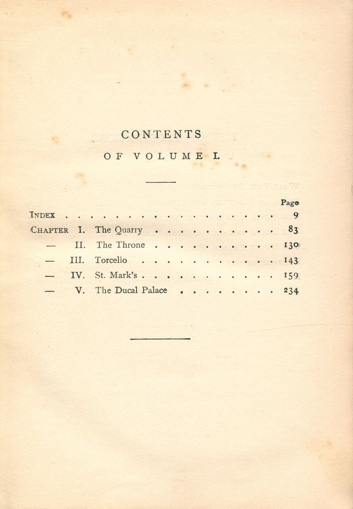『THE STONES OF VENICE: INTRODUCTORY CHAPTERS AND LOCAL INDICES FOR THE USE OF TRAVELLERS WHILE STAYING IN VENICE AND VERONA』 3