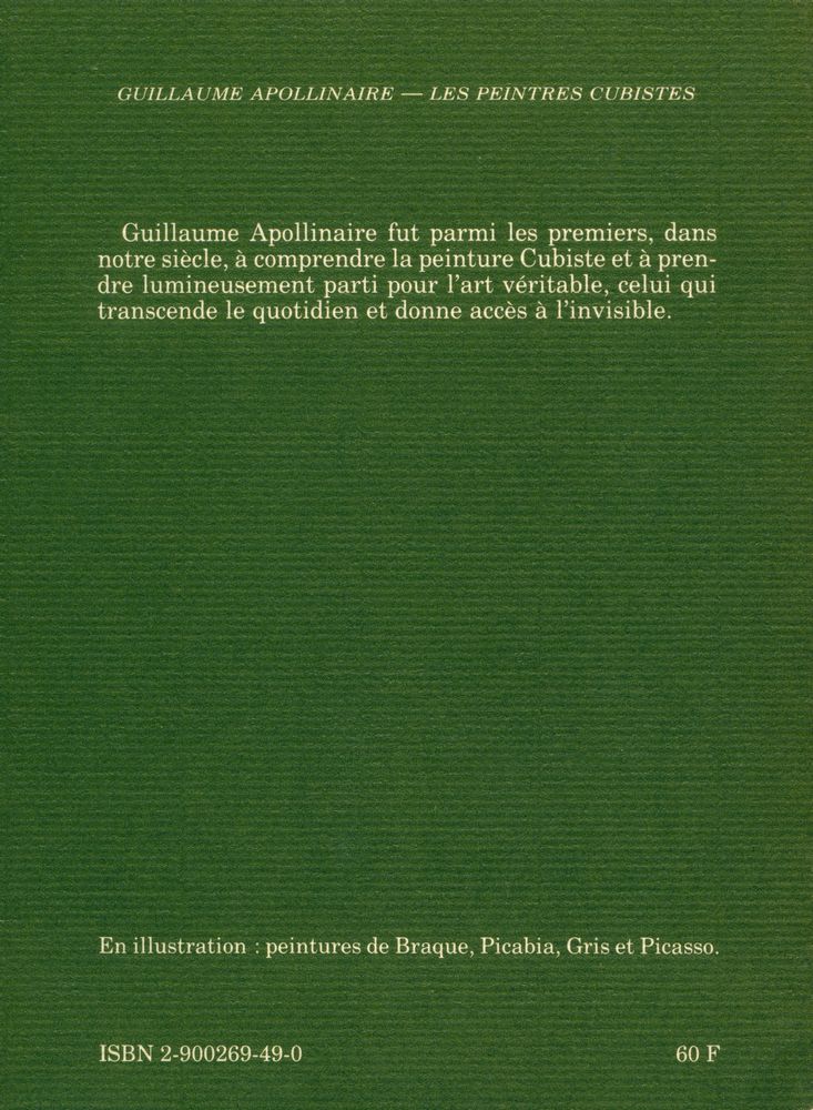 『LES PEINTRES CUBISTES: MÉDITATIONS ESTHÉTIQUES』 3