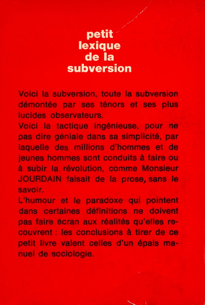 『petit lexique de la subversion』 3