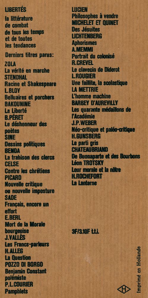 『Néo - critique et paléo - critique ou Contre Picard』 3