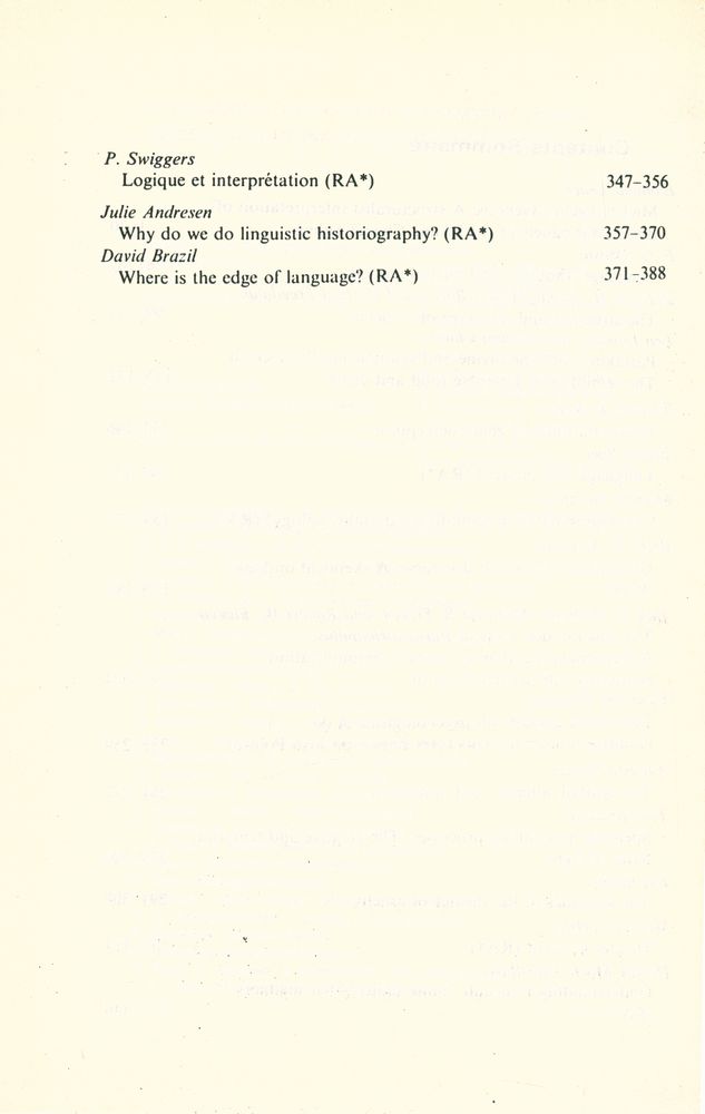 『SEMIOTICA』 1985 Volume 56 - 1/2 5