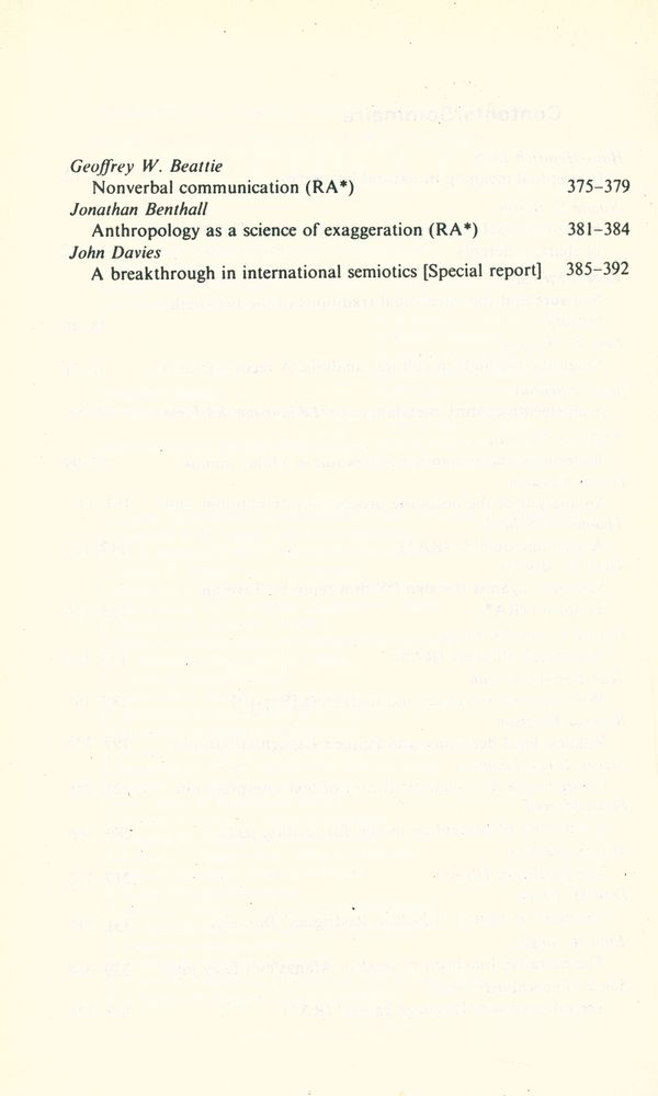 『SEMIOTICA』 1985 Volume 57 - 1/2 5