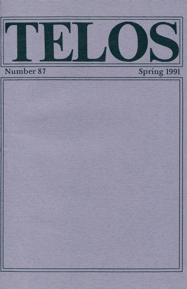 『Telos』 (No. 86.87) 1990 - 91  3