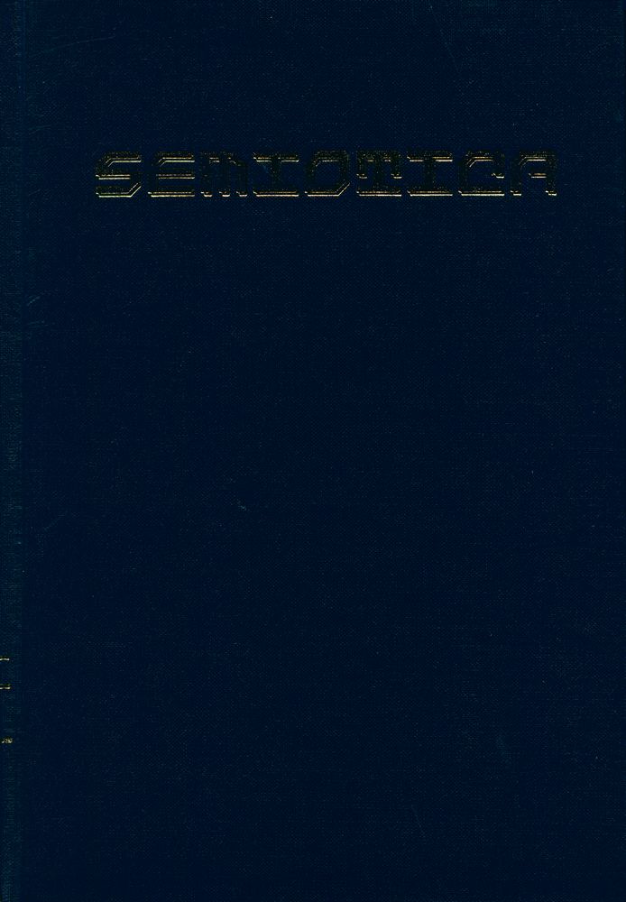 『SEMIOTICA』 1974 Volume 10 1