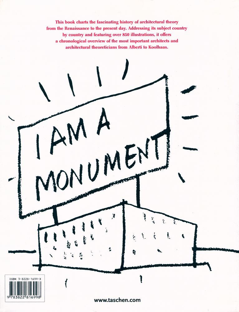 『Architectural THEORY : FROM THE RENAISSANCE TO THE PRESENT 89 ESSAYS ON 117 TREATISES』 4