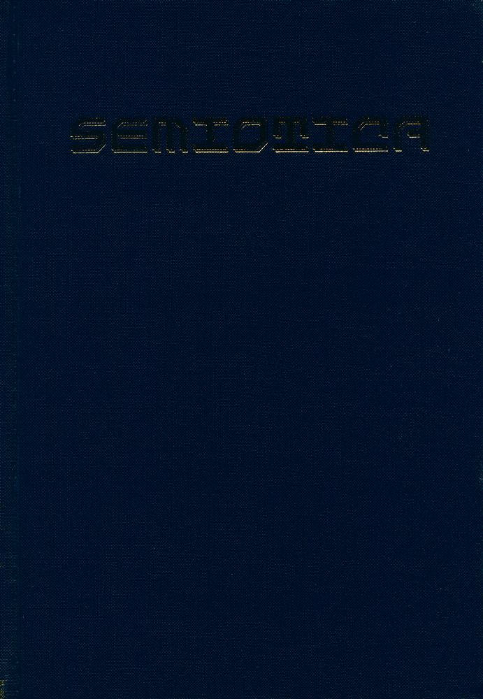 『SEMIOTICA』 1986 Volume 60 - 1/2 1