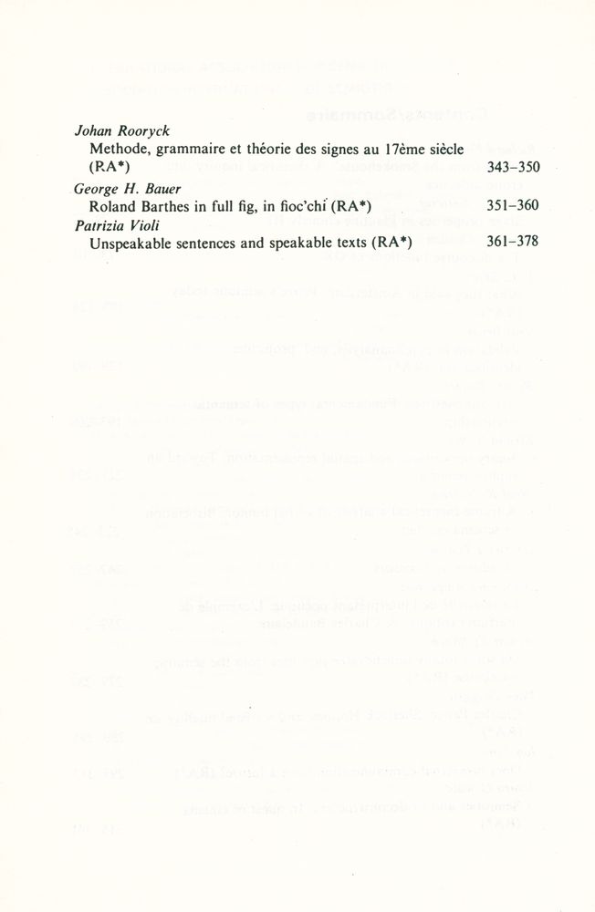 『SEMIOTICA』 1986 Volume 60 - 1/2 4