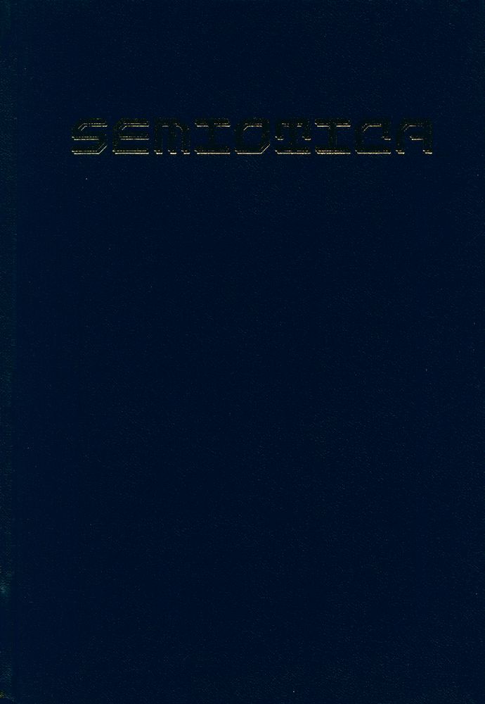 『SEMIOTICA』 1983 Volume 43 - 1/2 1