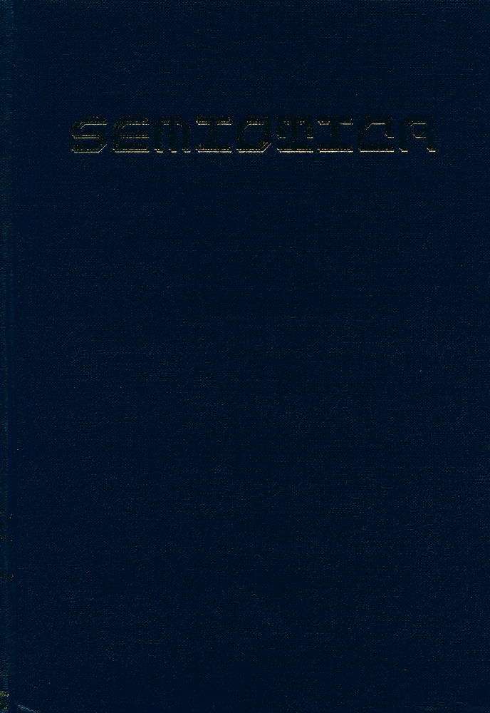 『SEMIOTICA』 1981 Volume 36 - 1/2 1