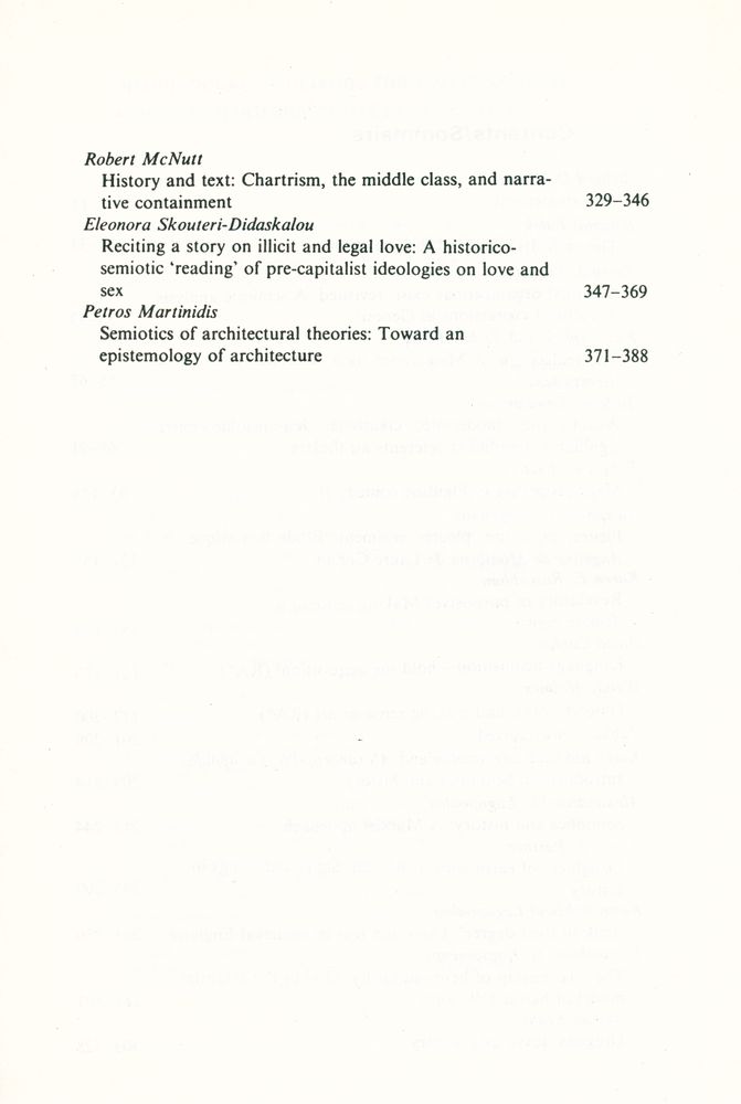 『SEMIOTICA』 1986 Volume 59 - 1/2 4