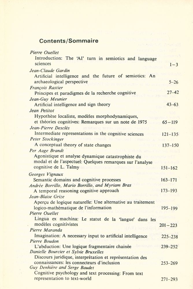 『SEMIOTICA』 1989 Volume 77 - 1/3 2