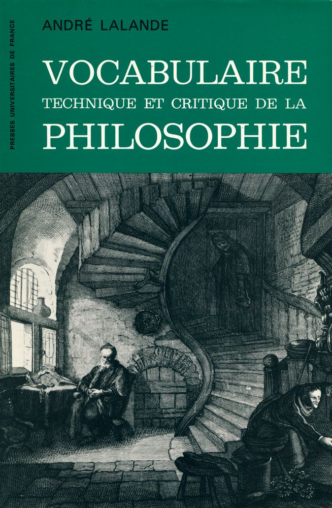 『VOCABULAIRE TECHNIQUE ET CRITIQUE DE LA PHILOSOPHIE』 1