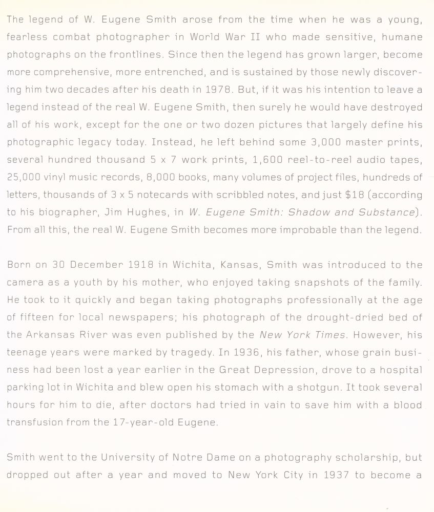 『Eugene W. Smith』 2