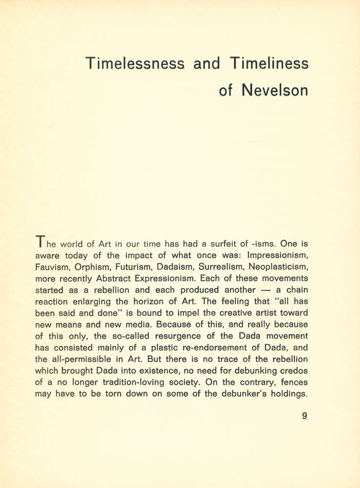『nevelson』 2