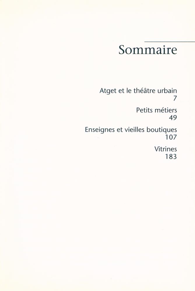 『Atget, Paris pittoresque』 2