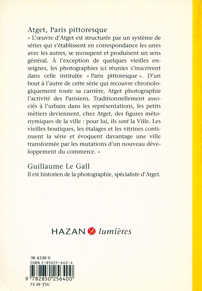 『Atget, Paris pittoresque』 3
