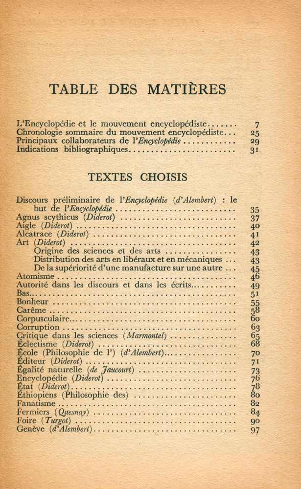 『ENCYCLOPÉDIE ou Dictionnaire raisonné des Sciences, des Arts et des Métiers』 2
