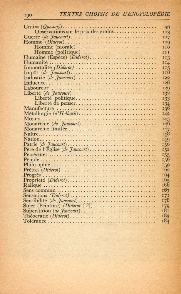 『ENCYCLOPÉDIE ou Dictionnaire raisonné des Sciences, des Arts et des Métiers』 3