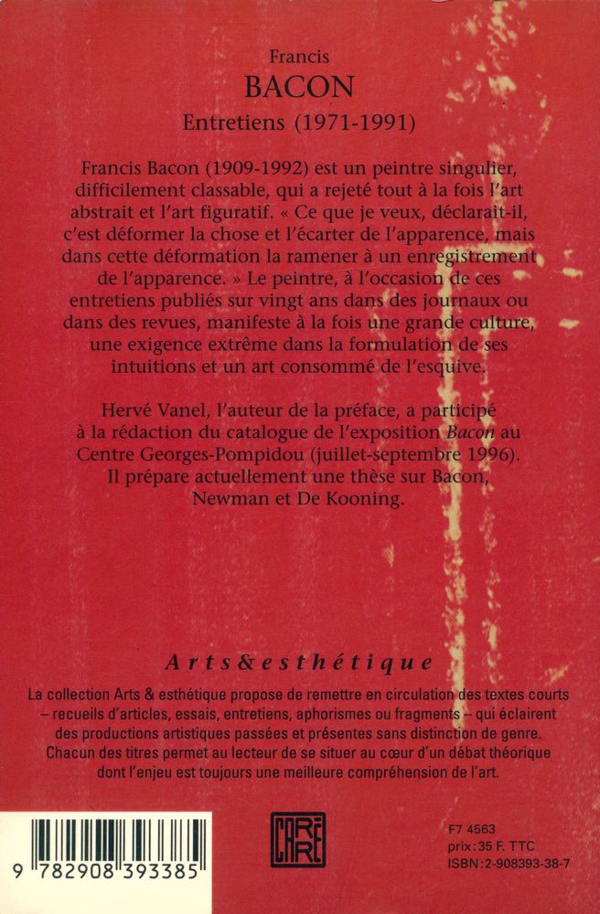 『Francis BACON : Entretiens』 3