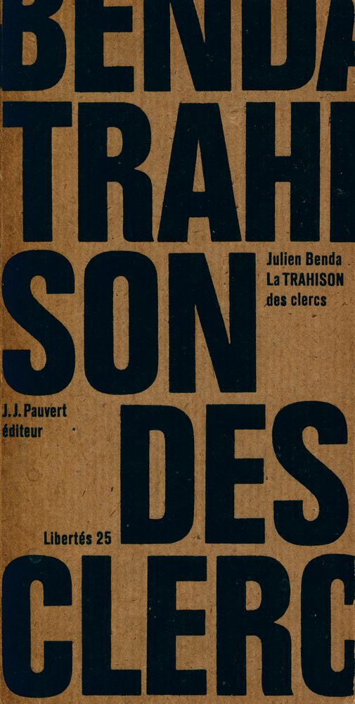 『La TRAHISON DES CLERCS』 1