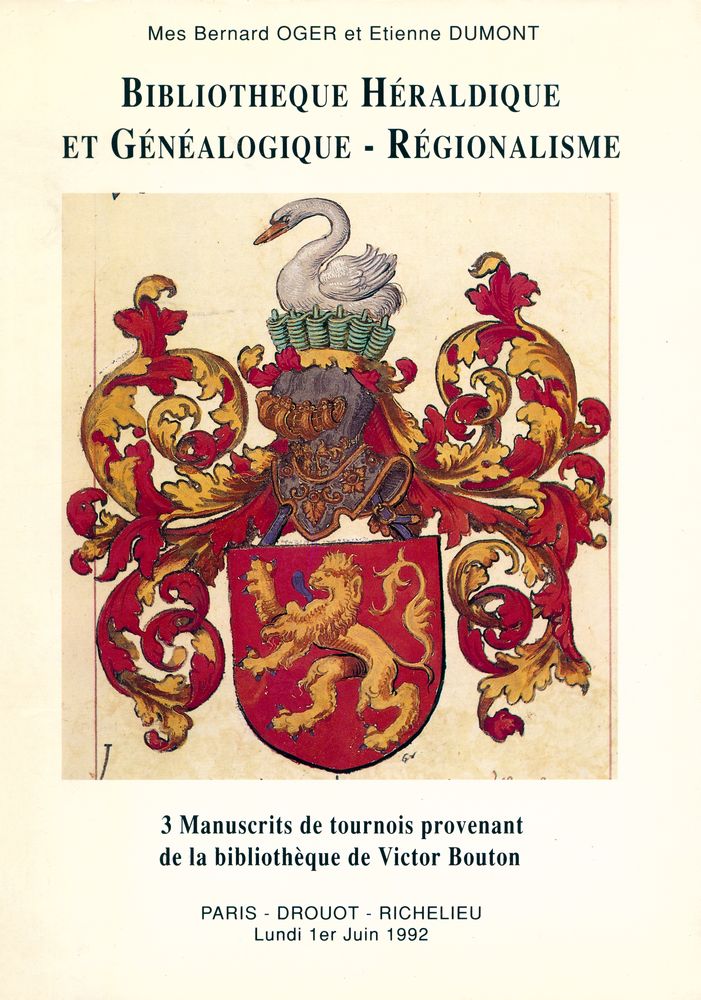 『BIBLIOTHEQUE HERALDIQUE, GENEALOGIQUE ET REGIONALISTE』 1