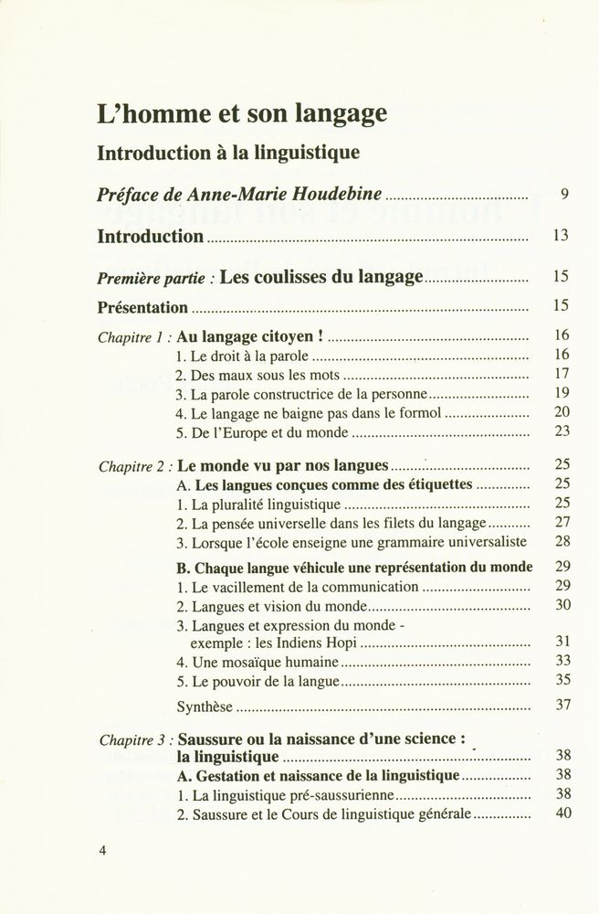 『L'homme et son langage : Introduction à la linguistique』 2