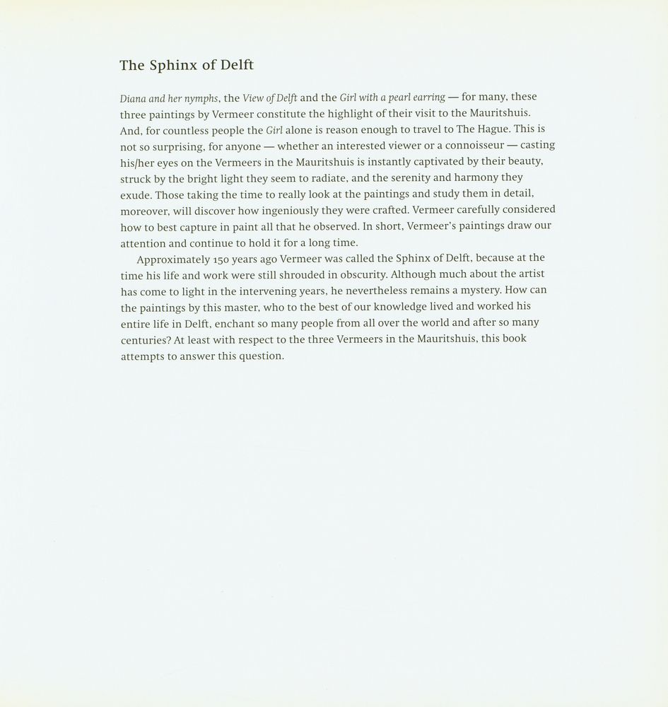 《Vermeer : In the Mauritshuis》 2