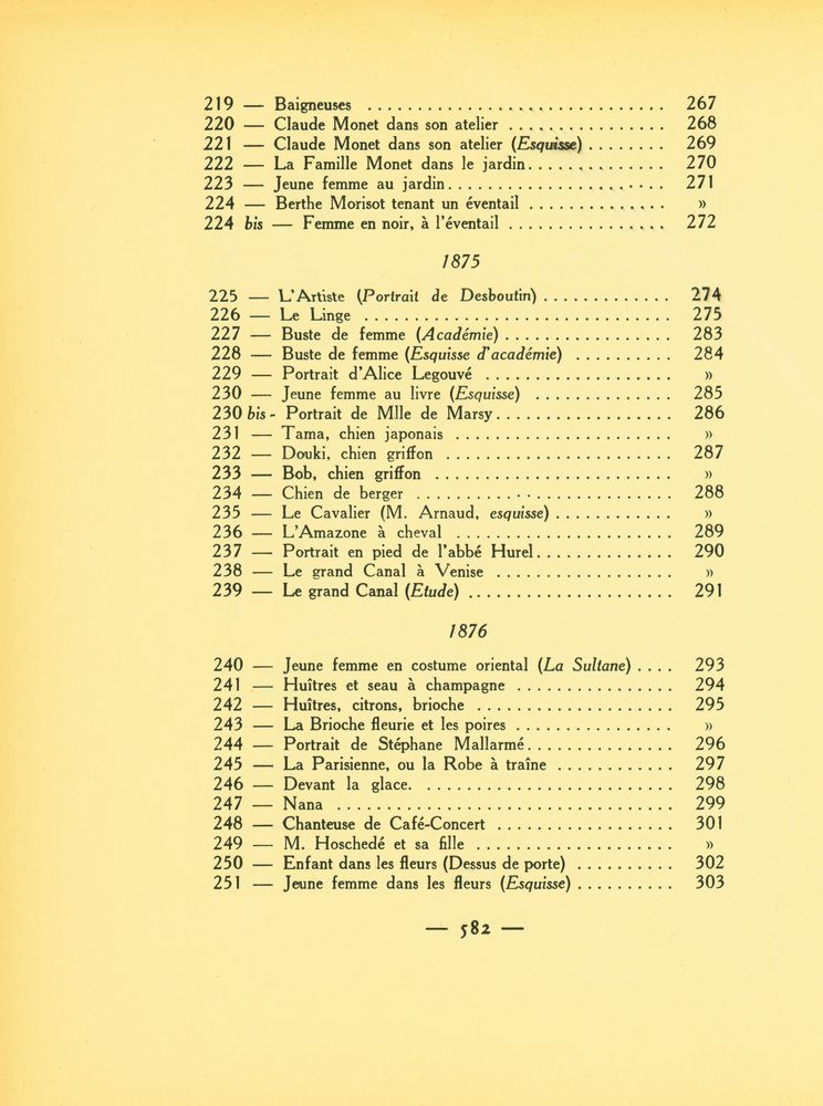 『MANET : Histoire catalographique』